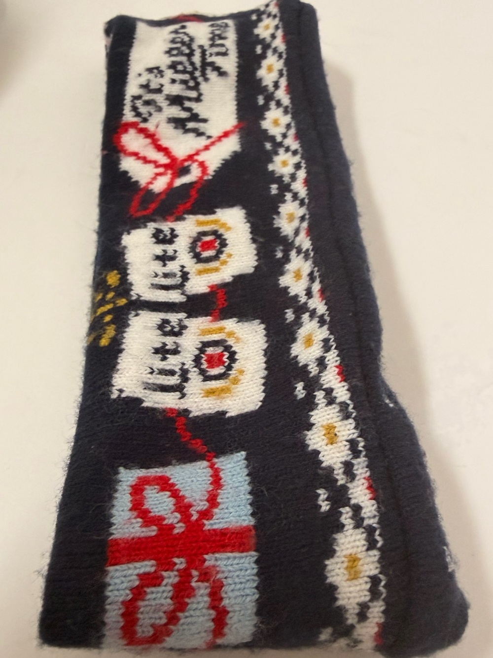 Reversible Knit Holiday Headband with Miller Lite logo